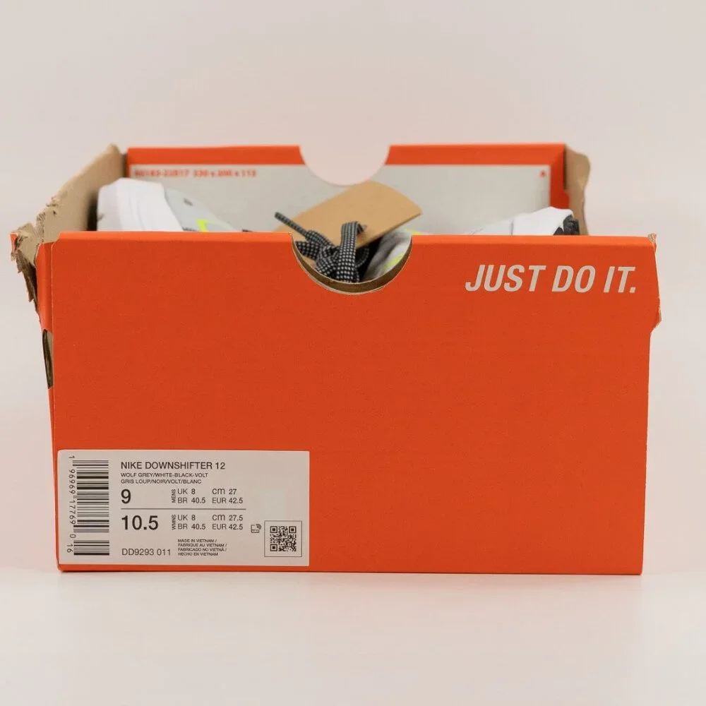 Nike Downshifter 12 'Wolf Grey Volt' DD9293-011 Running size 7 - 12